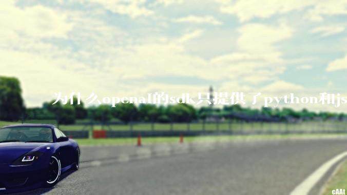 为什么openai的sdk只提供了python和js两个版本？